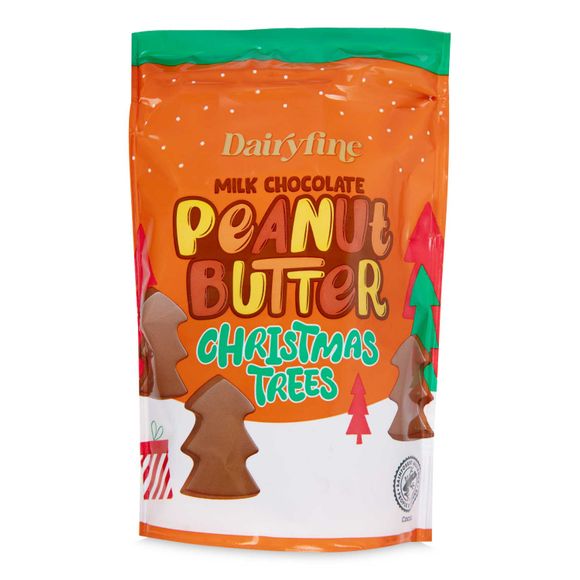 Milk Chocolate Peanut Butter Christmas Trees 110g Dairyfine